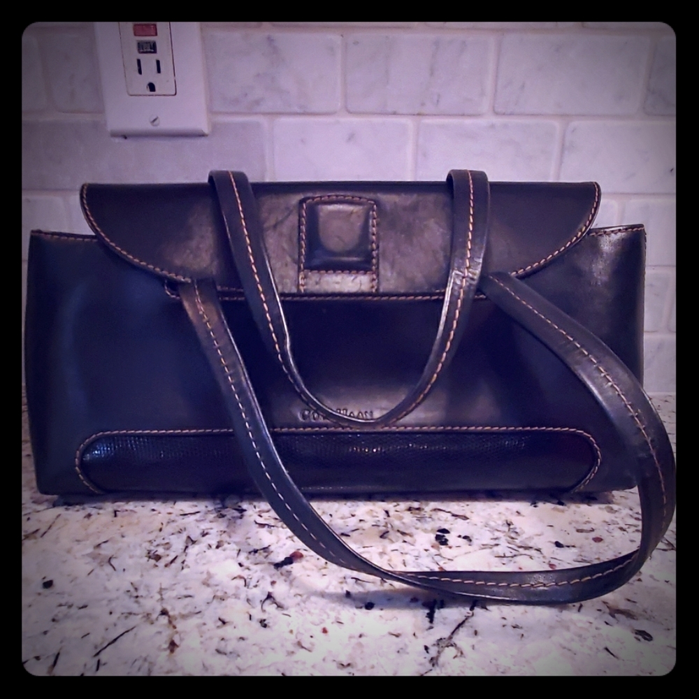 Cole Haan black leather purse